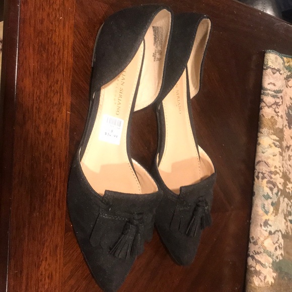 Christian siriano black flats size 8 tags included - Picture 3 of 3